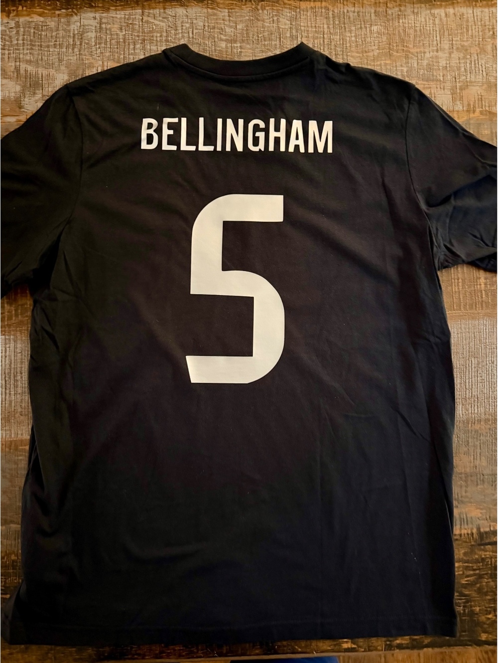 Medium Adidas Real Madrid Black Cotton T-shirt Bellingham #5